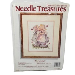 Needle Treasures Counted Cross Stitch Hummel Telling Her Secret Vintage 02610